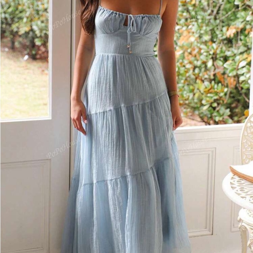 Light Blue Maxi Dress